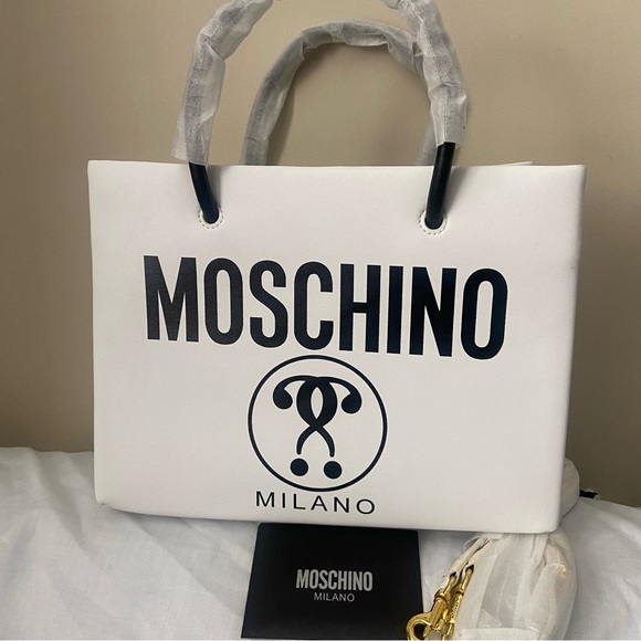 New Moschino Logo Tote Shopper Bag - Picture 1 of 9